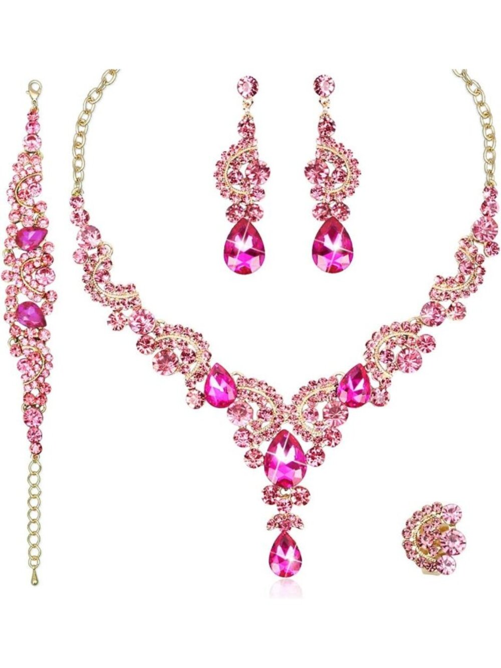 Elegant Wedding & Prom Costume Jewelry Set | Stunning Accessories for Special